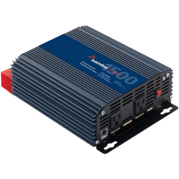 A picture of the front end of a power inverter.