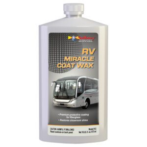 A bottle of rv miracle coat wax.