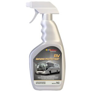 A bottle of rv interior protectant