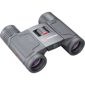 A pair of binoculars with the same logo on one side.