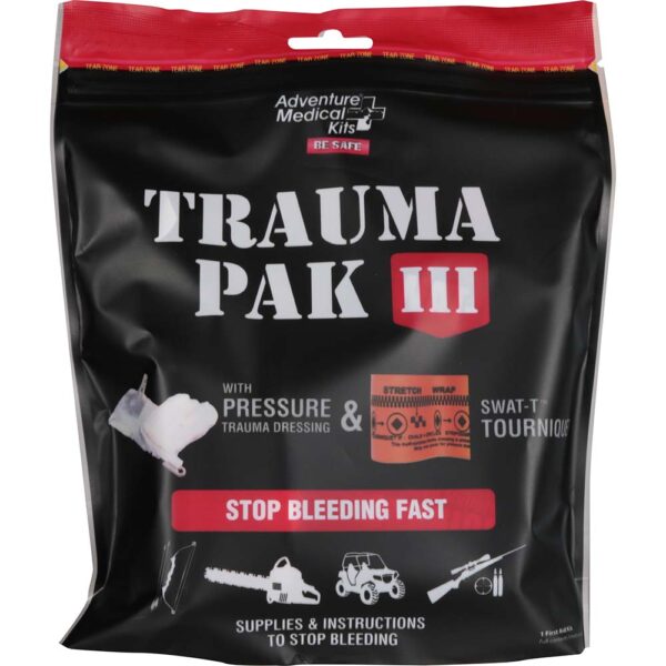 A bag of trauma pack iii is shown.