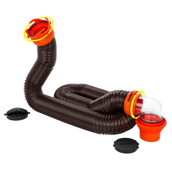 Picture of hose with cap and plugs