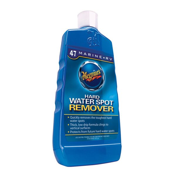 A bottle of water spot remover