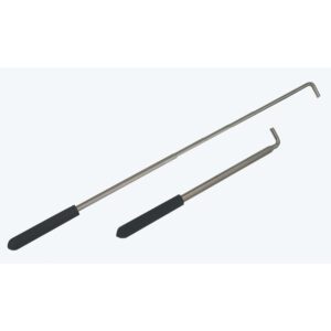 A pair of long handles with rubber grips.