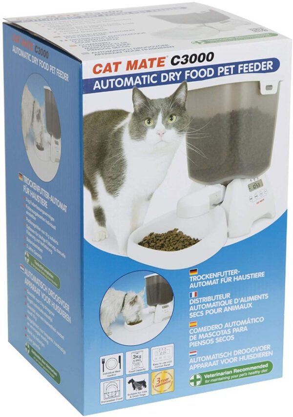 Cat Mate Automatic Dry Pet Food Feeder C3000 - Image 2