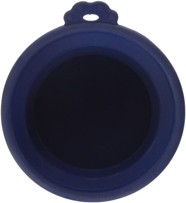 Petmate Round Silicone Travel Pet Bowl Blue - Image 3