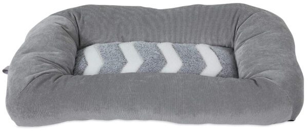 Precision Pet Snoozz ZigZag Mat Pet Bed Gray And White - Image 2