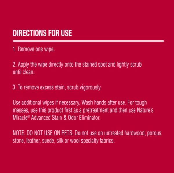 Pioneer Pet Nature's Miracle Advanced Stain and Odor Eliminating Wipes for Hard Surfaces - Image 3